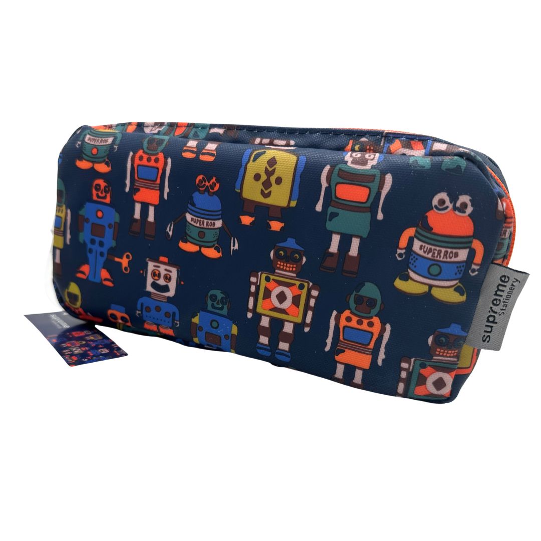 DOUBLE PENCIL CASE JNR ROBOT (PC-0568)